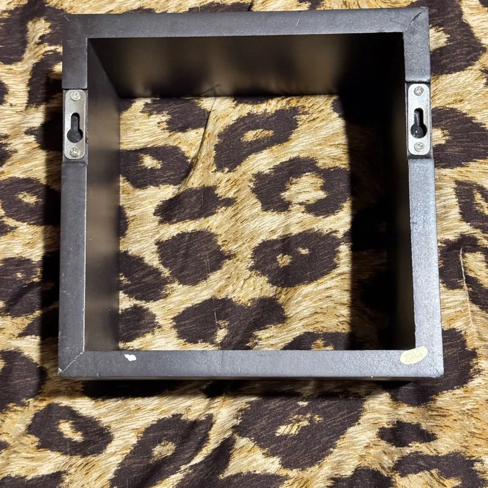 Two Black Square Shelves